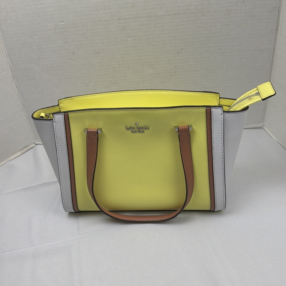 KATE SPADE New York Medium Patterson Drive Geraldine Satchel in Limelight Yellow